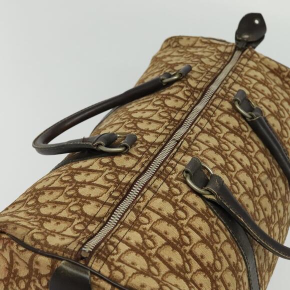 DIOR Trotter Canvas Boston Bag Brown - Picture 6 of 11